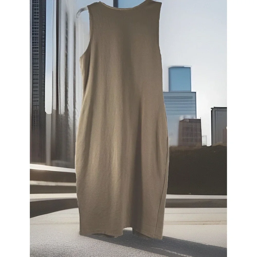 Nicki Minaj Bodycon Tan Brown dress Size L - Picture 2 of 5